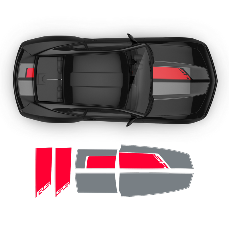 45th Anniversary Hood / Bonnet Stripes Set, Camaro 2010 - 2015