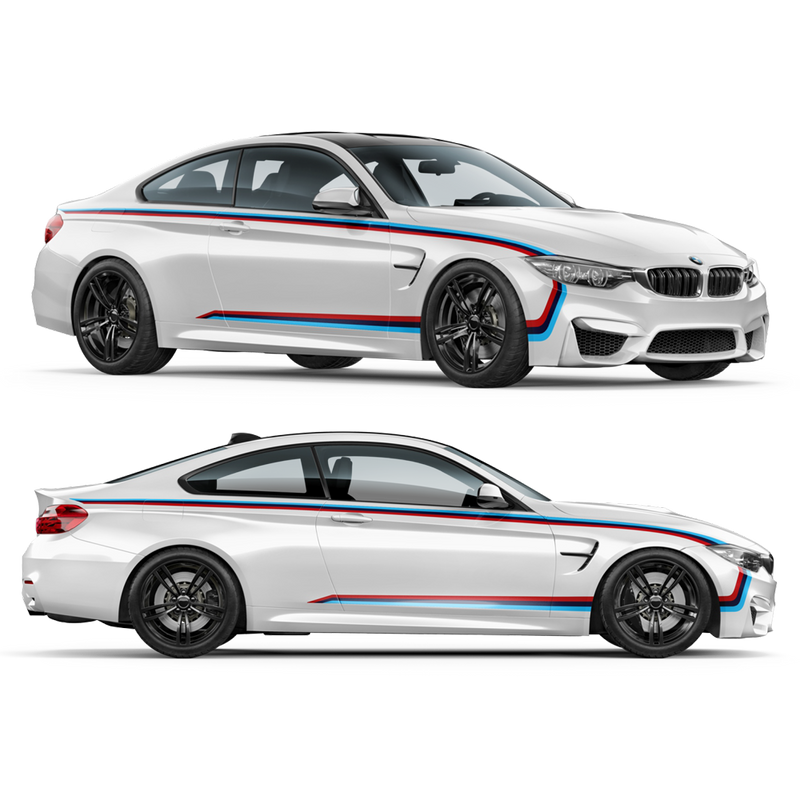 M Performance Motorsport Set of Side Stripes, for M4  F82/ F83 / M3 F80