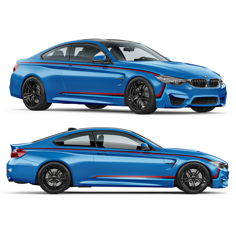 M Performance Motorsport Set of Side Stripes, for M4  F82/ F83 / M3 F80