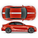 Racing Stripes in One Color, for BMW M3 / M4 / M5