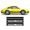 Bold Side Stripes in one color for Carrera 1979 - 1996 black