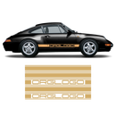 Bold Side Stripes in one color for Carrera 1979 - 1996 black