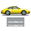 Bold Side Stripes in one color for Carrera 1979 - 1996 black