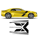T-Stripes Side Graphic for Chevrolet Camaro 2010 - 2015 black