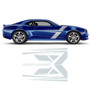 T-Stripes Side Graphic for Chevrolet Camaro 2010 - 2015 black