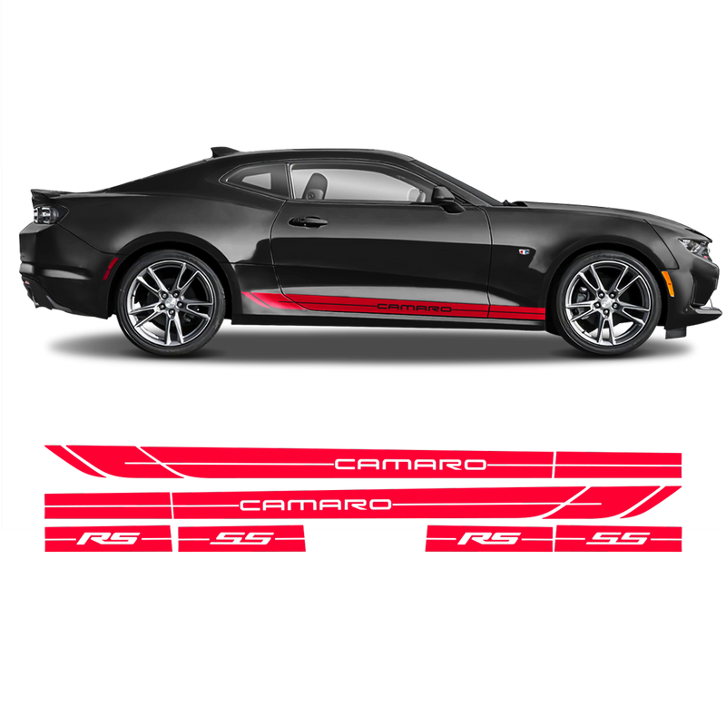 Rocker Side Stripes for Camaro 2016 - 2019 black