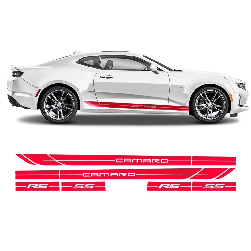 Rocker Side Stripes for Camaro 2016 - 2019 black