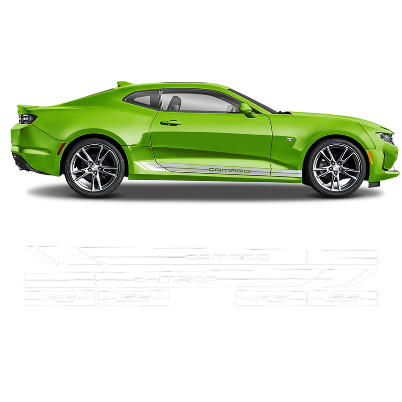 Rocker Side Stripes for Camaro 2016 - 2019 black