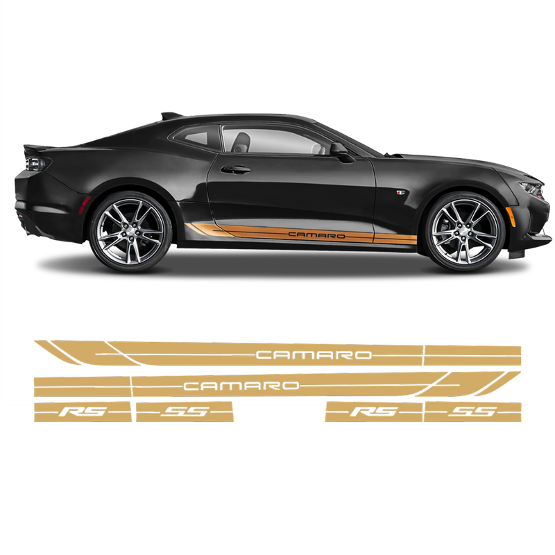 Rocker Side Stripes for Camaro 2016 - 2019 black