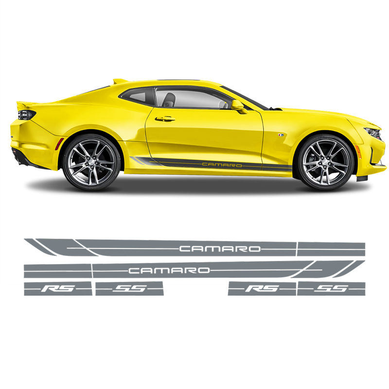 Rocker Side Stripes for Camaro 2016 - 2019 black