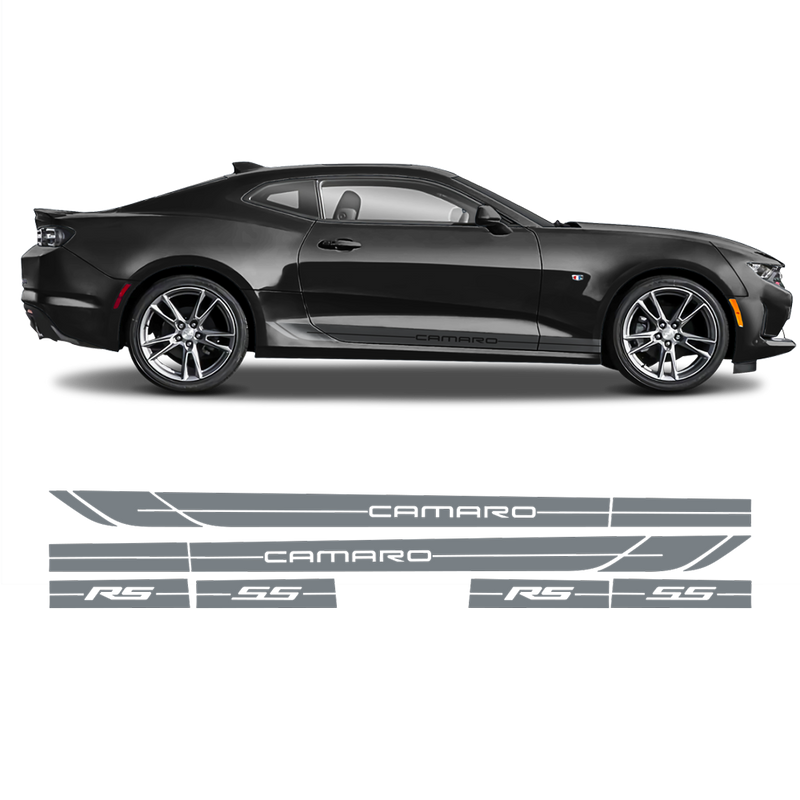 Rocker Side Stripes for Camaro 2016 - 2019 black