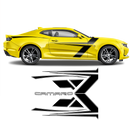 T-Stripes Side Graphic for Chevrolet Camaro 2016 - 2020 black