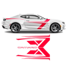 T-Stripes Side Graphic for Chevrolet Camaro 2016 - 2020 black