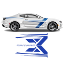 T-Stripes Side Graphic for Chevrolet Camaro 2016 - 2020 black