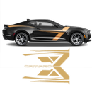 T-Stripes Side Graphic for Chevrolet Camaro 2016 - 2020 black