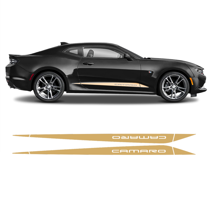 Side Stripes Triangle for Chevrolet Camaro 2016 - 2020 black