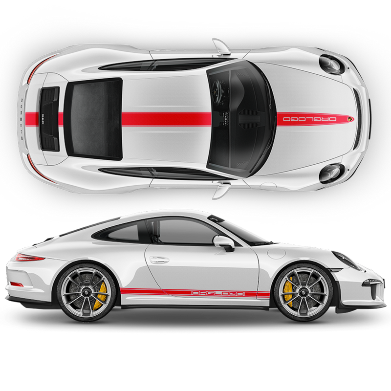 Racing Decals set in one color, for Carrera