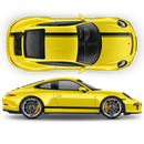 Asymmetrical Racing Stripes set for Carrera black