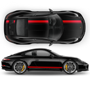 Asymmetrical Racing Stripes set for Carrera black