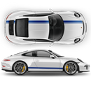 Asymmetrical Racing Stripes set for Carrera black