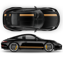 Asymmetrical Racing Stripes set for Carrera black