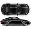 Asymmetrical Racing Stripes set for Carrera black