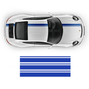 Asymmetrical Racing Stripes set for Carrera black