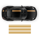 Asymmetrical Racing Stripes set for Carrera black