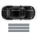 Asymmetrical Racing Stripes set for Carrera black