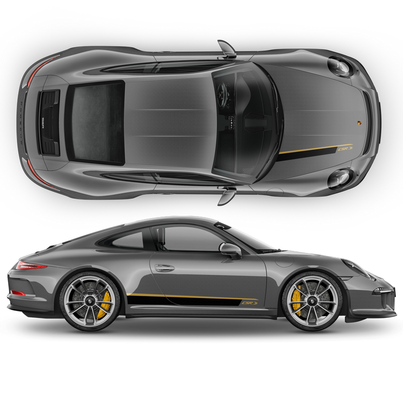 CSR RACING STRIPES Graphic Decals Set for Porsche Carerra