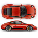 CSR RACING STRIPES Graphic Decals Set for Porsche Carerra