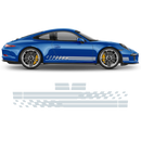 Endurance Racing side stripes for Carrera silver metallic gloss