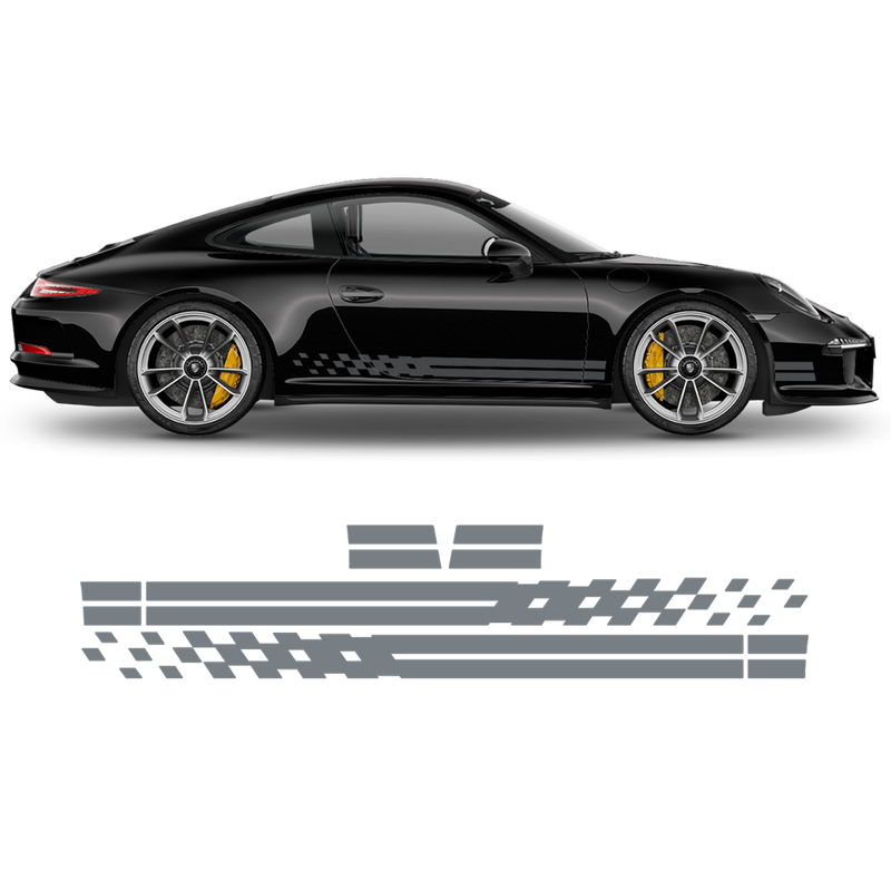 Endurance Racing side stripes for Carrera anthracite metallic matt