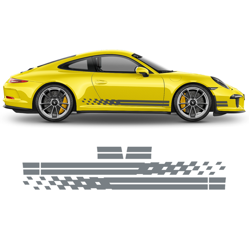 Endurance Racing side stripes for Carrera anthracite metallic gloss