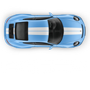 Exclusive Series Double Stripes Over The Top for Carrera black