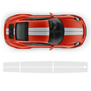 Exclusive Series Double Stripes Over The Top for Carrera black