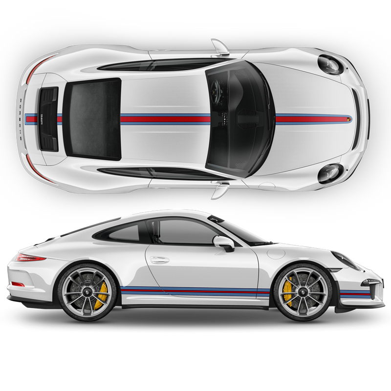 Martini Thin Racing stripes set, Carrera (1999 - 2021) Martini Regular