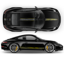 Scratched Two Colors Racing Stripes set for Porsche Carrera