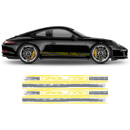 Scratched Two Colors Racing Stripes set for Porsche Carrera
