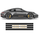 Racing side stripes in two colors for Carrera