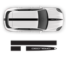 Racing Decals Set in One Color for Porsche Cayenne / Macan black