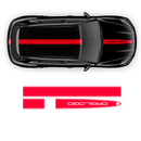 Racing Decals Set in One Color for Porsche Cayenne / Macan black