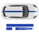 Racing Decals Set in One Color for Porsche Cayenne / Macan black