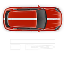 Racing Decals Set in One Color for Porsche Cayenne / Macan black