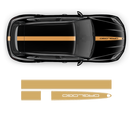 Racing Decals Set in One Color for Porsche Cayenne / Macan black