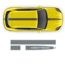 Racing Decals Set in One Color for Porsche Cayenne / Macan black