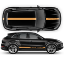 Racing Decals Set in One Color for Porsche Cayenne / Macan black