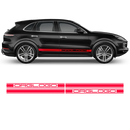 Racing Decals Set in One Color for Porsche Cayenne / Macan black