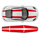 Contoured R Stripes Over The Top, Cayman / Boxster 2005 - 2020