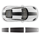Exclusive Series Faded Double Stripes Over The Top for Cayman / Boxster black